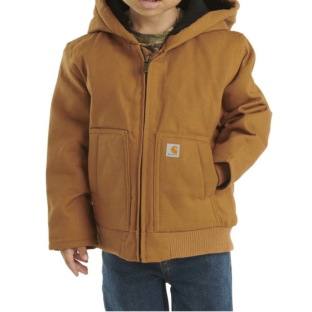 Carhartt Kids Tan Hooded Insulated Jacket